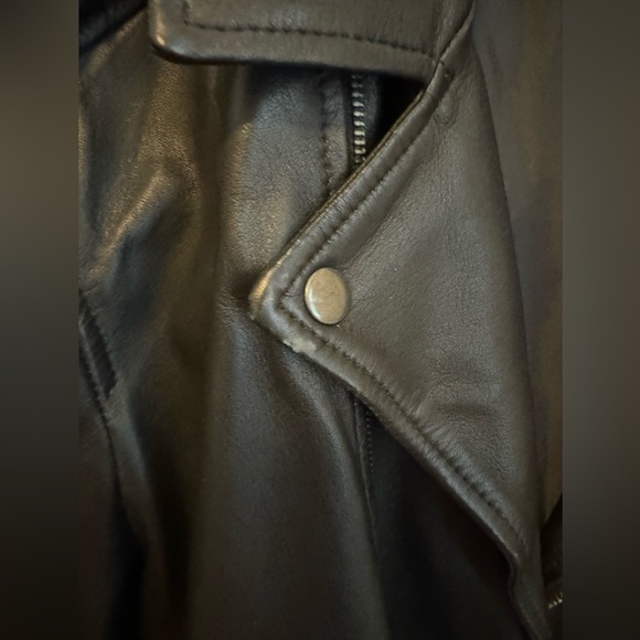 Nordstrom B.P. Alex Costa Leather Motorcycle Jacket - L - Large - Picture 7 of 9